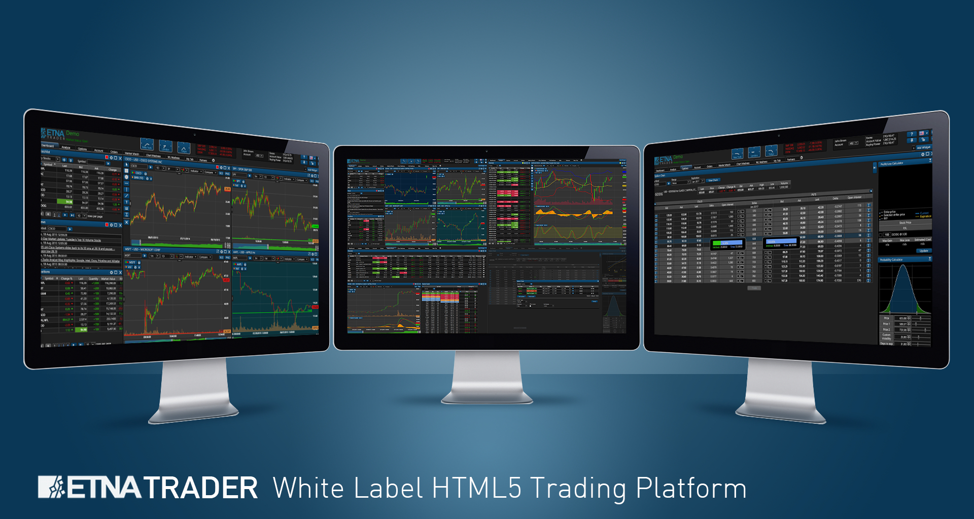 ETNA Trader - HTML5 Trading GUI